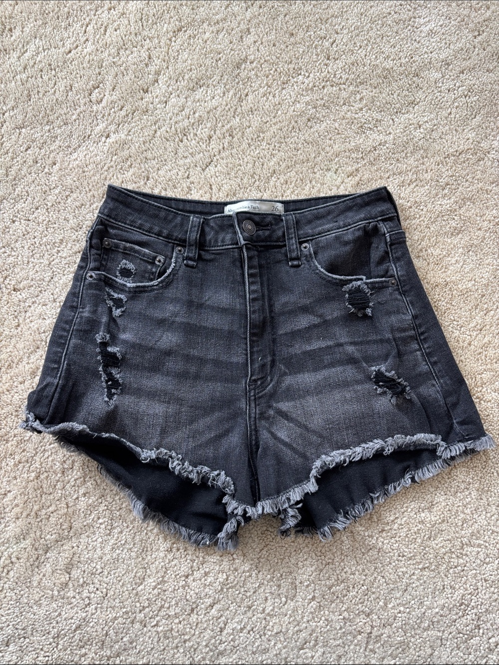 Abercrombie & Fitch Curve Love High Rise Shorts